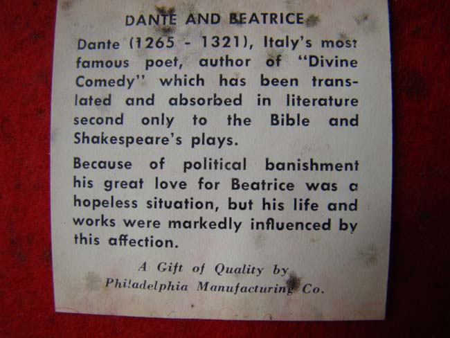 A pair of Beatrice and Dante bookends by the Philadelphia Manufacturing Company circa 1960 — image 2